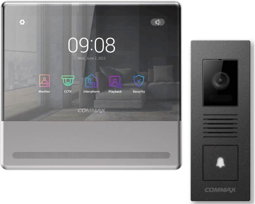 Commax CDV-70QT Touch Video Doorphone Colour Monitor 7inch, WiFi, SD